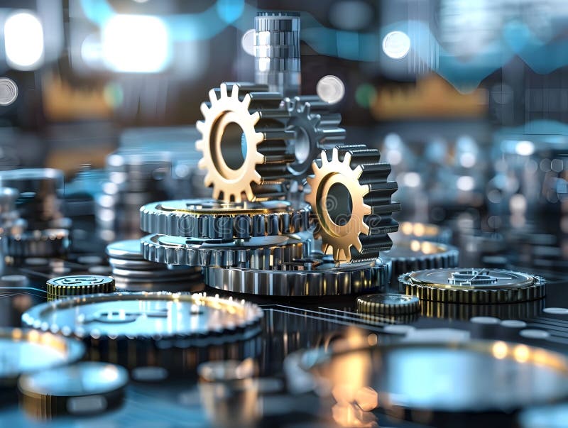 Cost Effective Production Optimization Streamlined Workflows and Innovative Business Strategies vector illustration