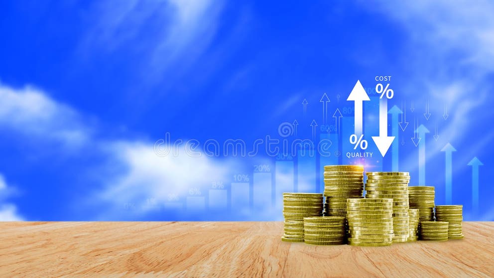 Cost and Quality Control Concept. Quality Increase and Cost ...