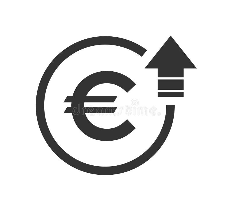 Cost Symbol Euro Increase Icon Vector Symbol Image Isolated On Background Stock Vector Illustration Of Discount Money 152082561