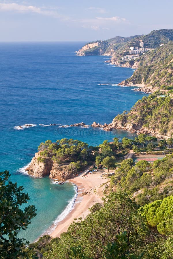 Cala Boadella Beach (Costa Brava, Spain) Stock Image - Image of scenery ...