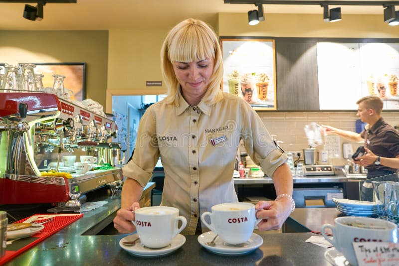 Costa Coffee royalty-vrije stock afbeeldingen