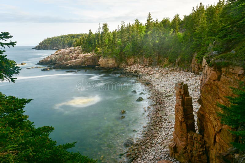 Vista Dal Parco Nazionale Di Acadia Della Montagna Di Cadillac In Autunno Immagine Stock - Foto 6