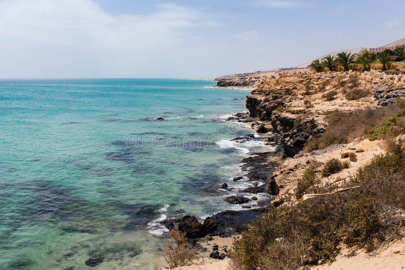 Costa di Fuerteventura immagine stock libera da diritti Costa di Fuerteventura immagine stock libera da diritti