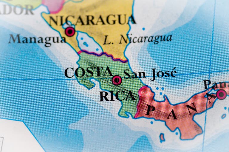 World Map Costa Rica Highlighted Stock Photos Free & RoyaltyFree Stock Photos from Dreamstime