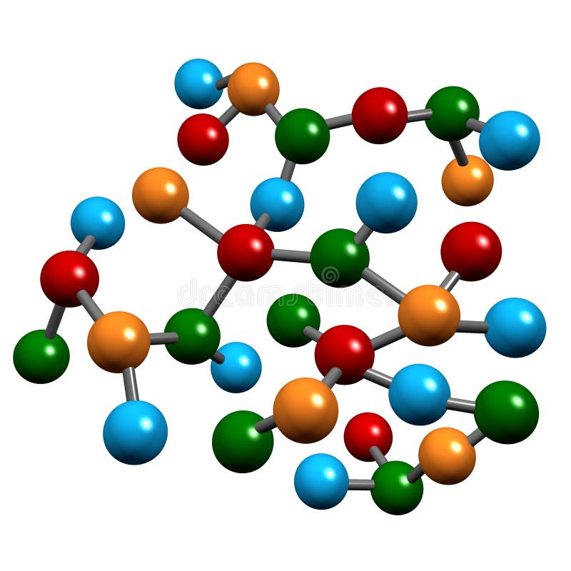 Fios de Biologia Molecular ilustração do vetor