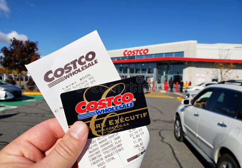 Costco Receipt And Executive Membership Card Editorial Stock Image - Image of ...