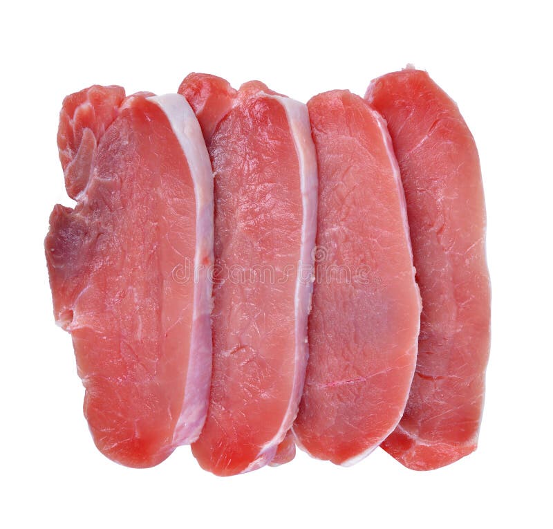 Costeletas de carne de porco cruas da carne fresca imagem de stock Costeletas de carne de porco cruas da carne fresca imagem de stock