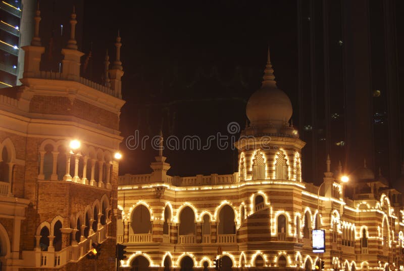 Edificio Sultan Abdul Samad immagini stock libere da diritti