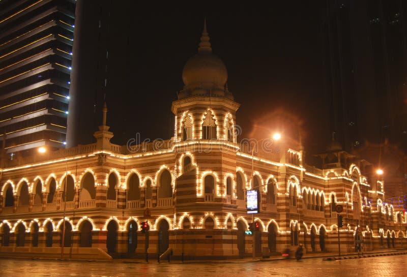 Edificio Sultan Abdul Samad immagine stock libera da diritti