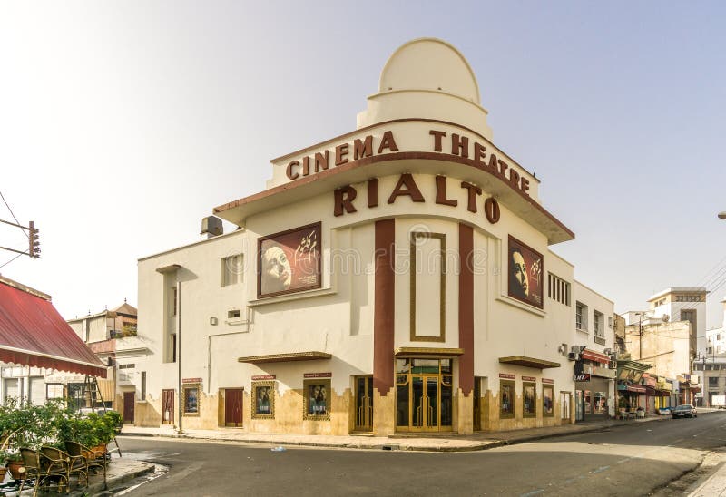 Costruzione del teatro del cinema nella città di Casablanca - Marocco