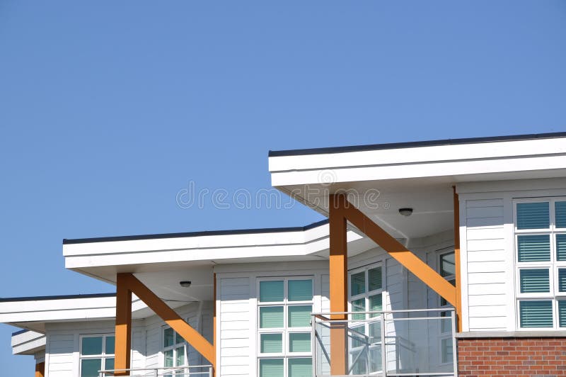 Edificio residenziale moderno fotografie stock