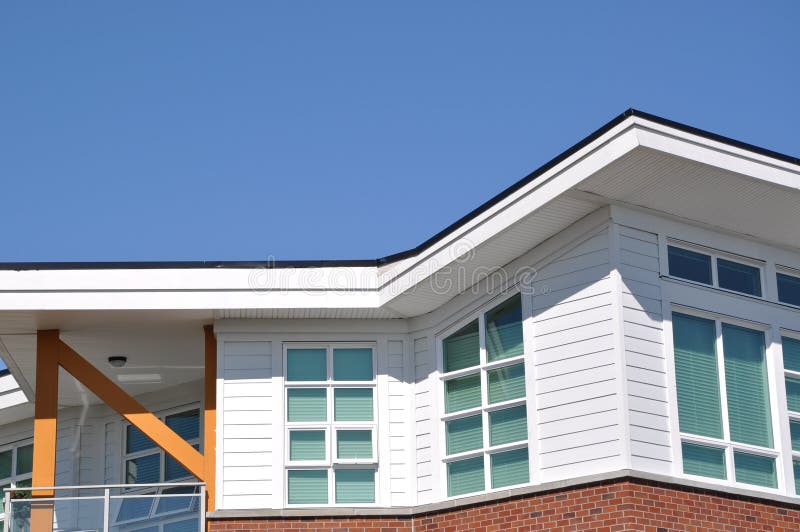 Edificio residenziale moderno fotografie stock
