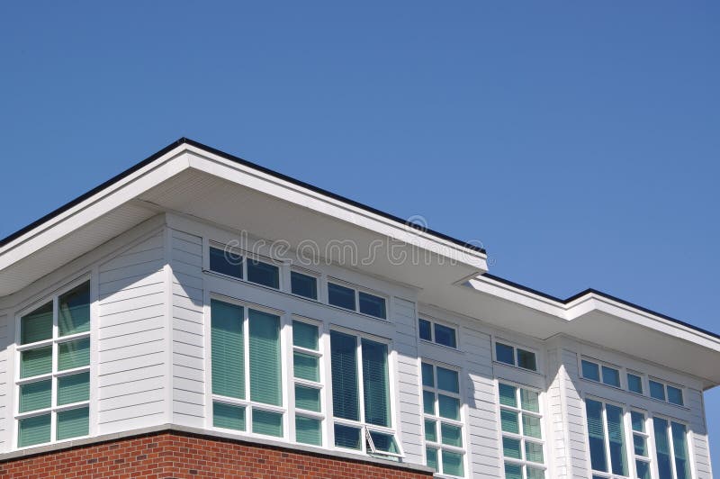 Edificio di appartamenti moderno immagini stock