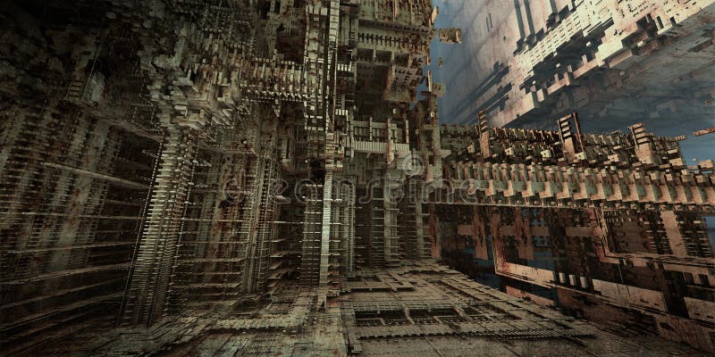 Costruzione futuristica royalty illustrazione gratis Costruzione futuristica royalty illustrazione gratis