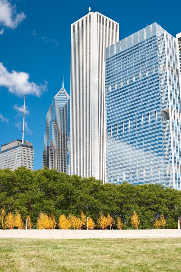 Costruzioni della città di Chicago fotografia stock Costruzioni della città di Chicago fotografia stock