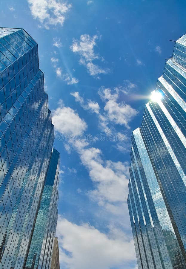 Edifici in vetro fotografie stock