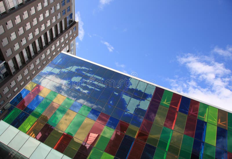 Edifici aziendali moderni fotografie stock libere da diritti