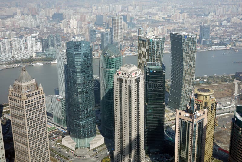 Costruzioni moderne a Schang-Hai