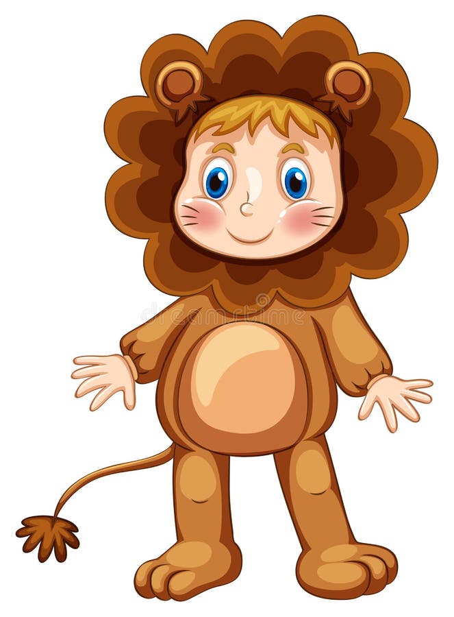 Costume de lion illustration stock Costume de lion illustration stock