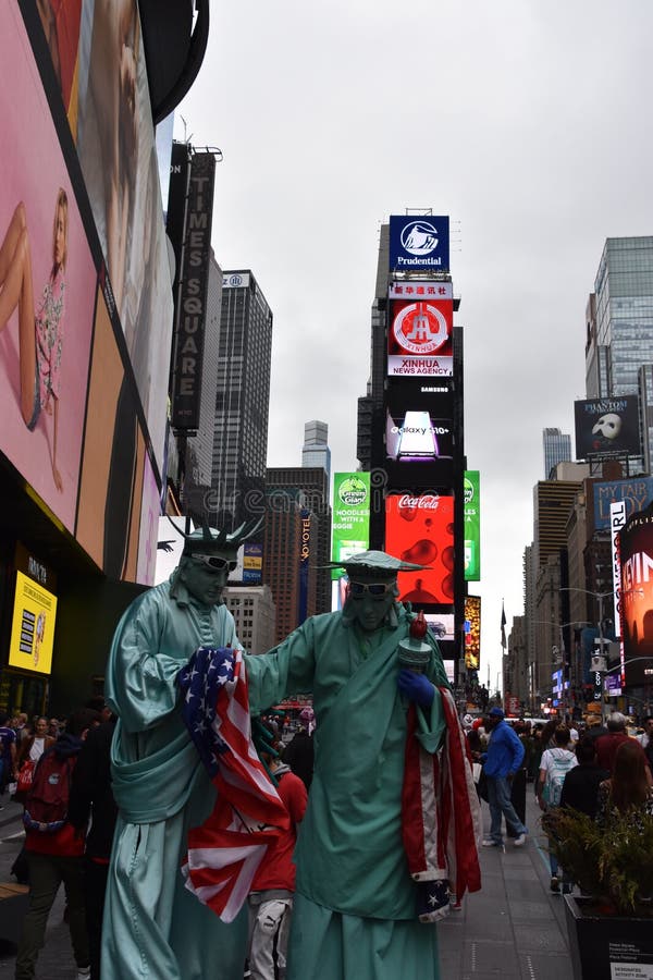 Costumed characters at Times Square, in Manhattan, New York City stock photo Costumed characters at Times Square, in Manhattan, New York City stock photo