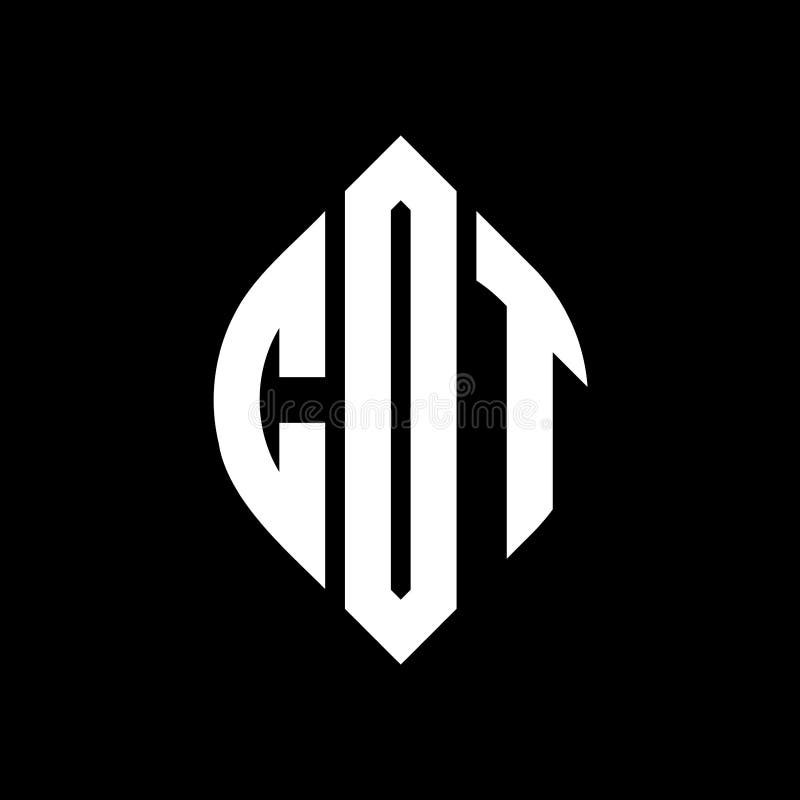 COT Circle Letter Logo Design with Circle and Ellipse Shape. COT Ellipse Letters with