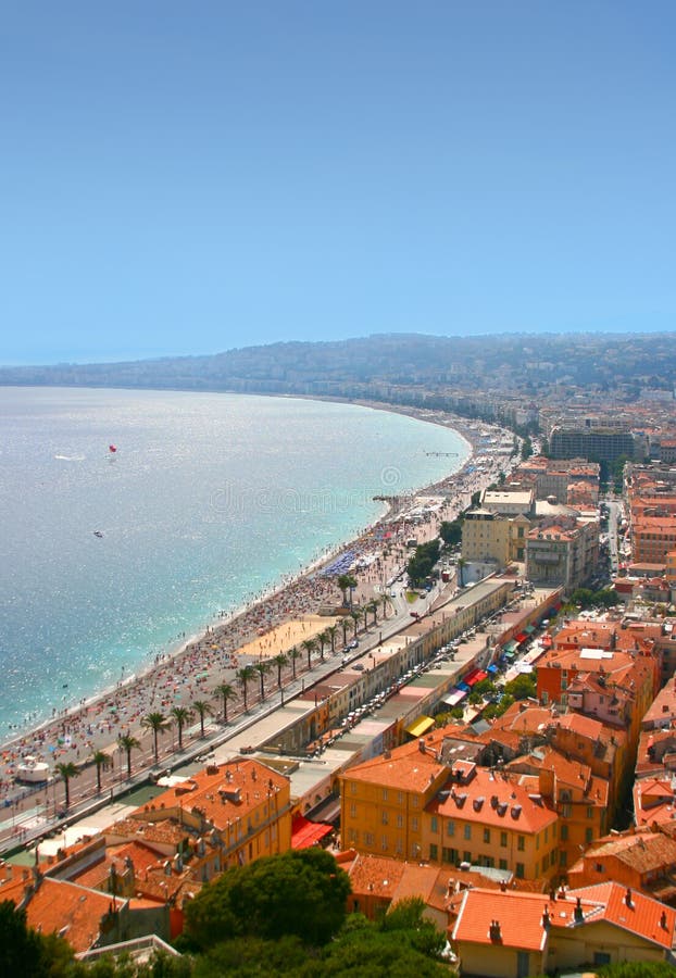 Cote d Azur in city of Nice