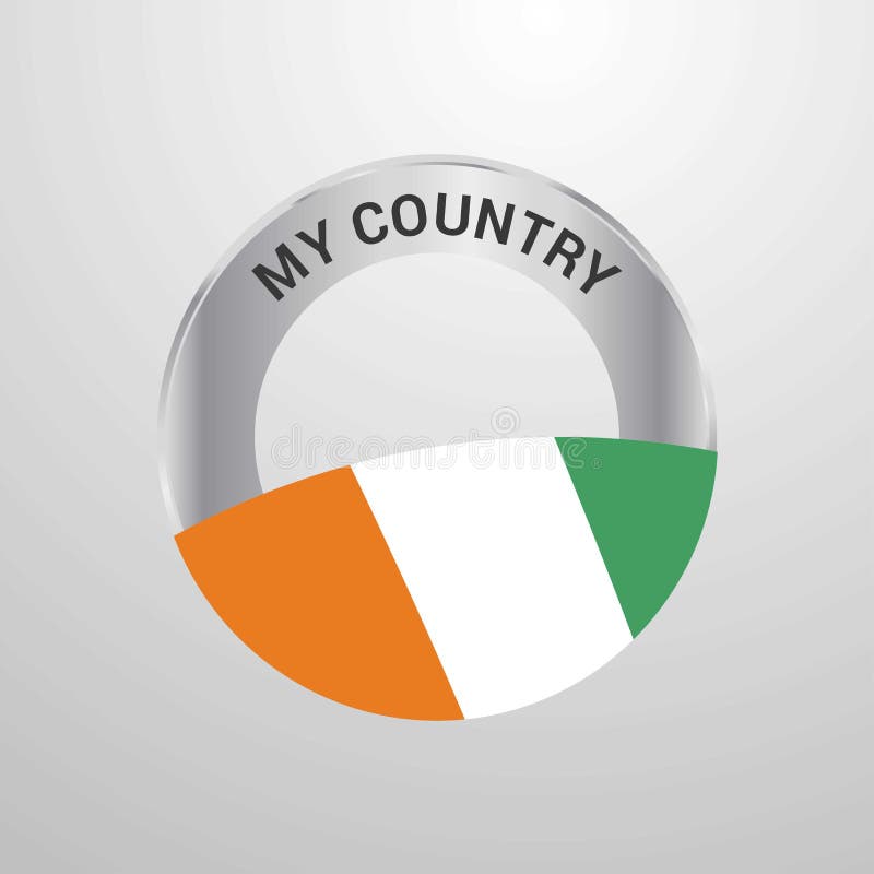 Travel Cote D Ivoire / Ivory Coast Flag Creative Star Logo ...