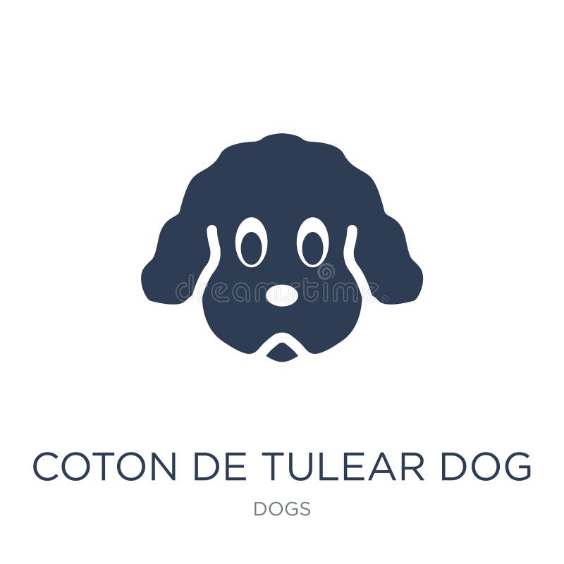 Coton De Tulear dog icon. 
