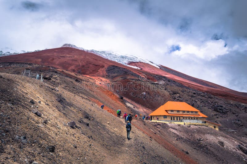 Cotopaxi - August 18, 2018: Refuge at 5000 Meters of Altitude in ...