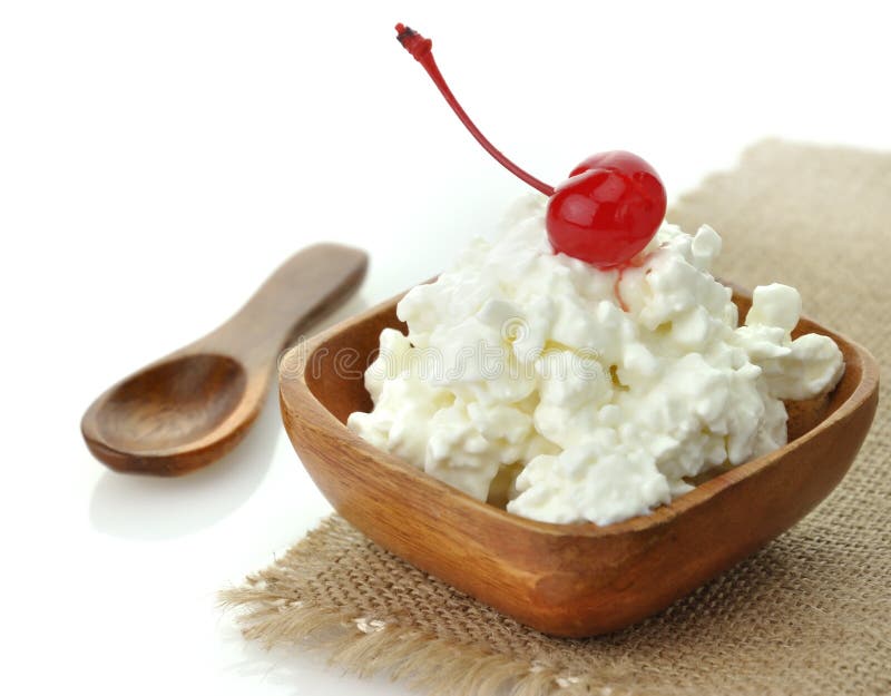 Cottage cheese royalty free stock image