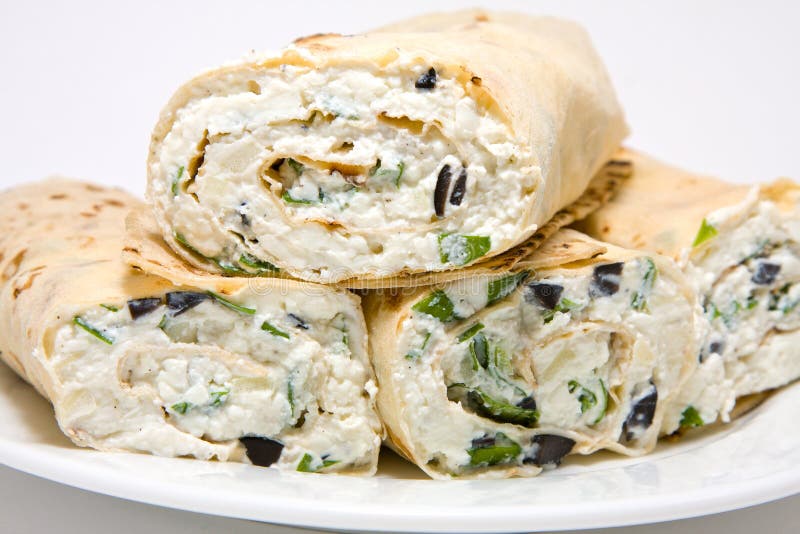Cottage Cheese Wrap Stock Image Image 24183051