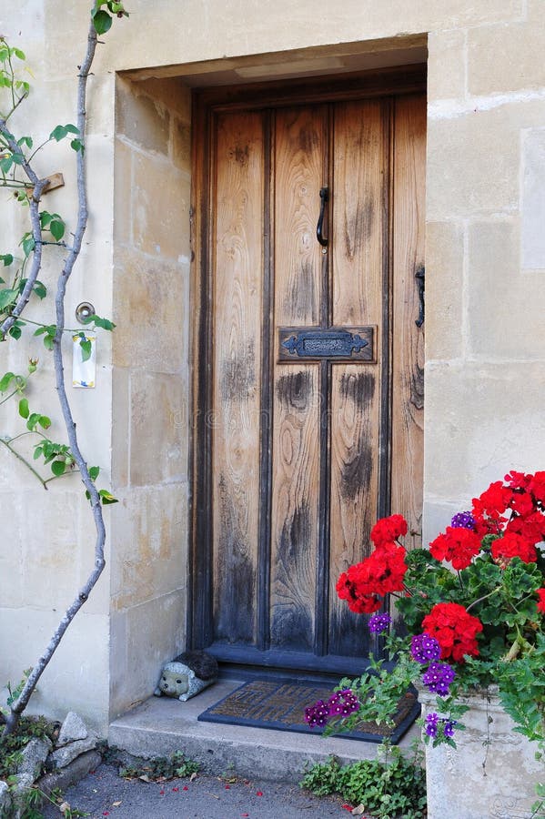 Front Door of an Old English Cottage. Front Door of an Old English Cottage