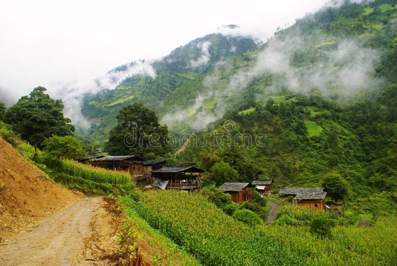 Cottage of the Lisu nationality