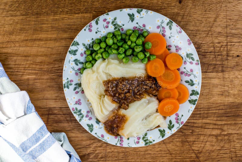 Cottage pie with Peas