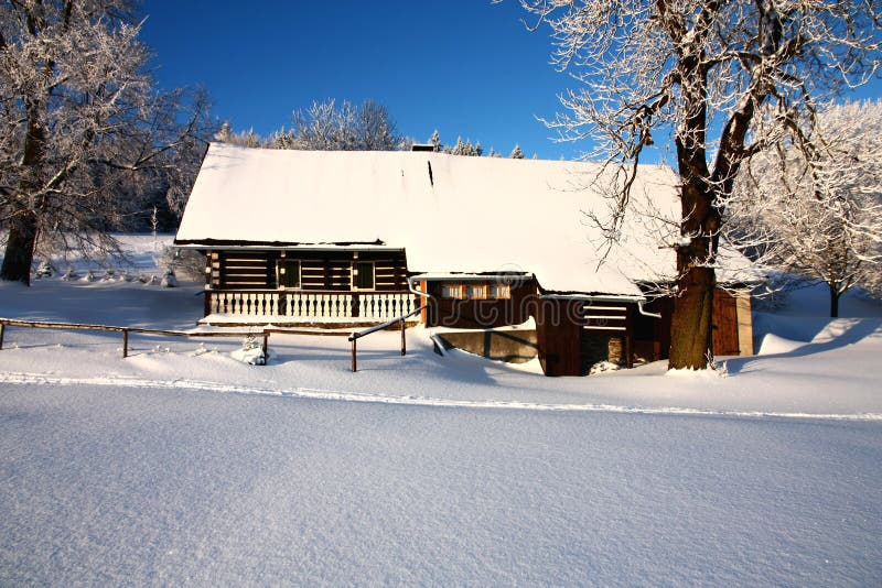 Cottage in winter