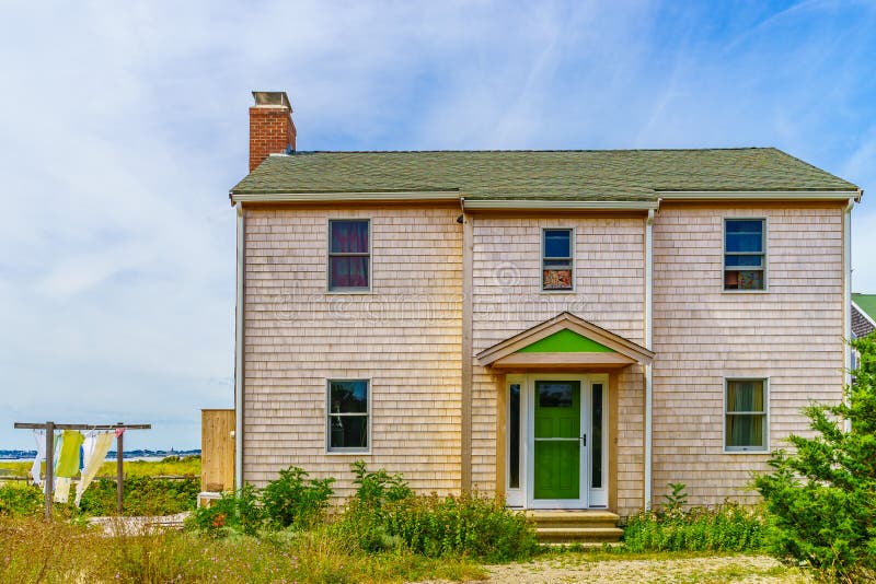 Cottages Along the Beach in Provincetown Cape Code Stock Image Image