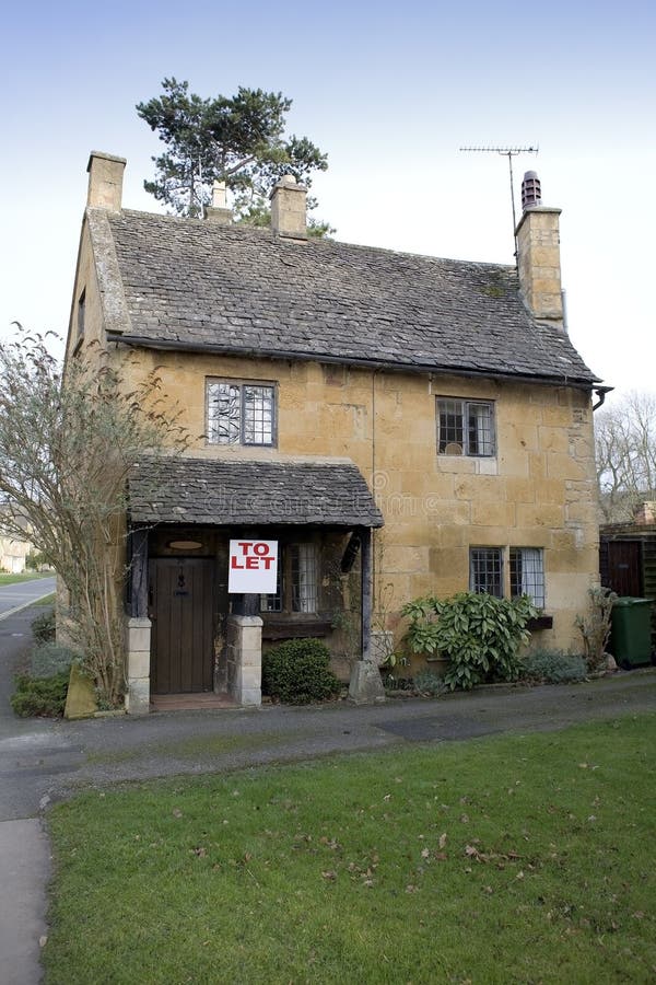 Cottages broadway royalty free stock photos