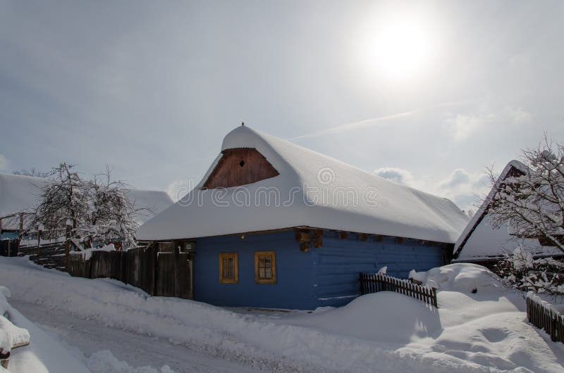 Cottages in vlkolinec