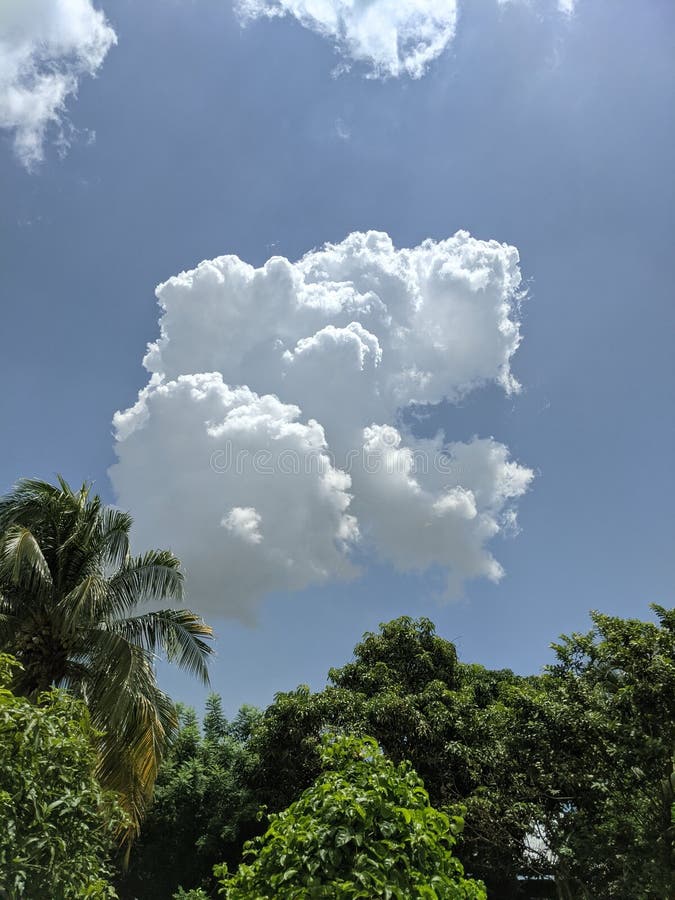 Cotton ball cloud stock photo. Image of sunlight, landscape 234300026