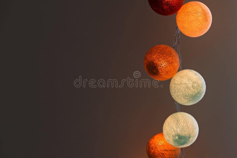 Cotton ball lights stock image. Image of night, modern 78241747