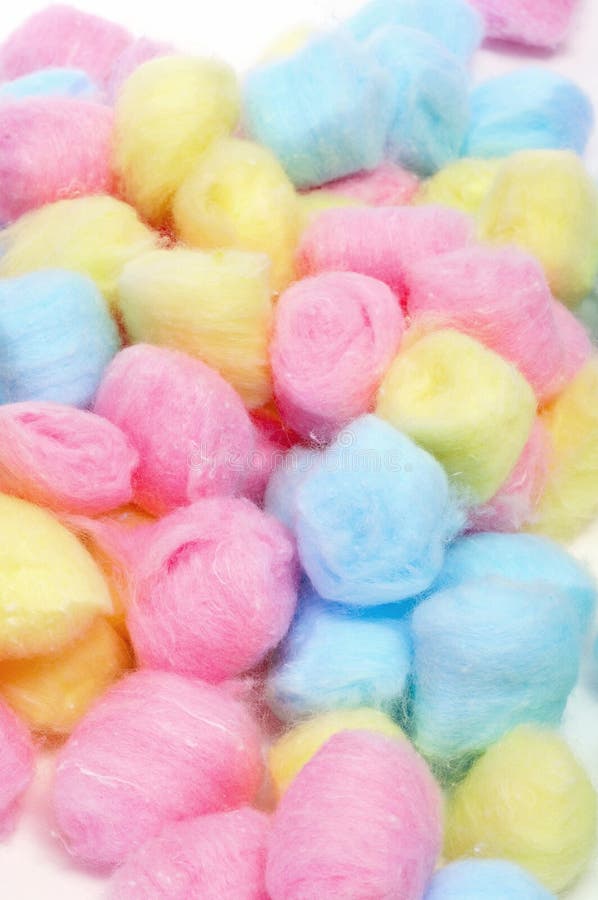 Multicolored cotton balls stock photo. Image of object - 3326504