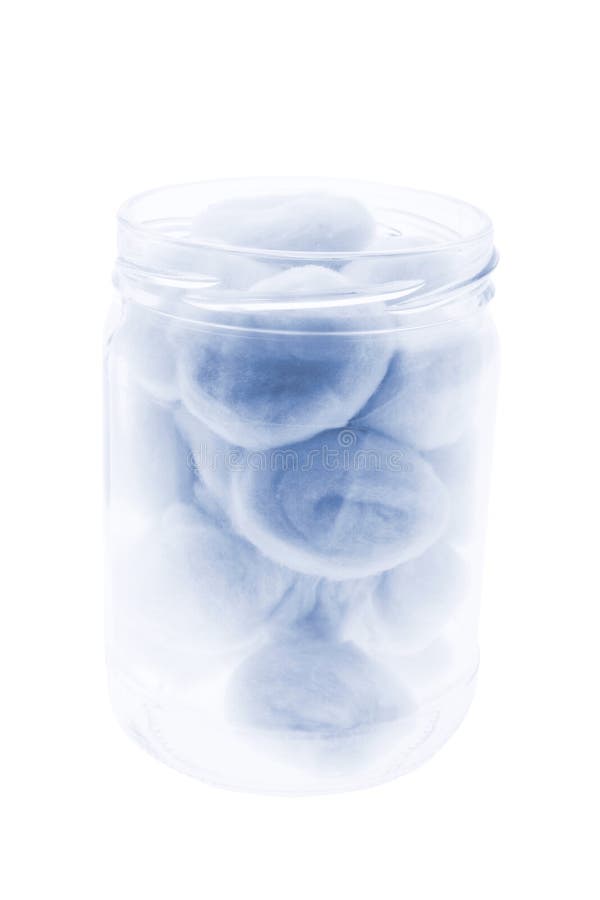 Cotton Balls In Glass Jar Stock Photo Image 9535810