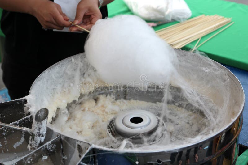 Making cotton candy stock image. Image of hands, sweets 5700353