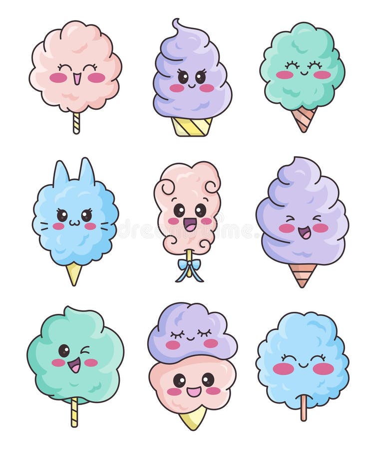 Cotton Candy Drawing Stock Illustrations – 984 Cotton Candy