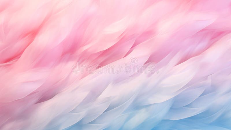 Cotton Candy Pink and Baby Blue Abstract Wallpaper with Soft