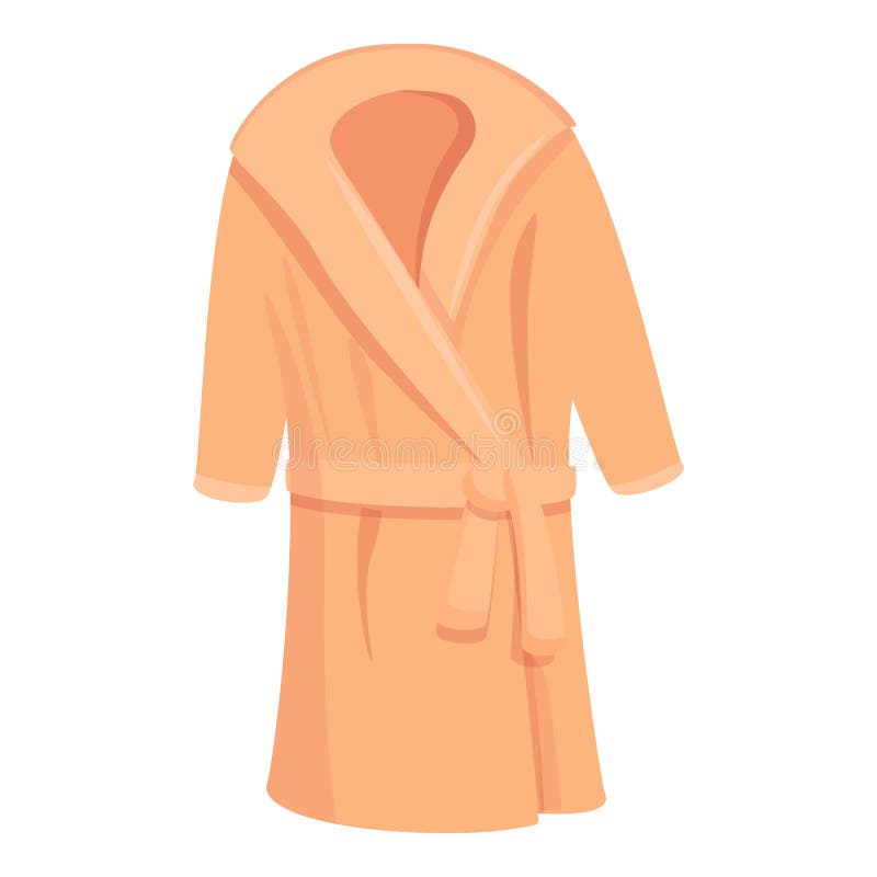 Vector Illustration Of A White Background With A Bright Orange Bathrobe On  Display Vector, Bathrobe, Paneled, Showcase PNG and Vector with Transparent  Background for Free Download
