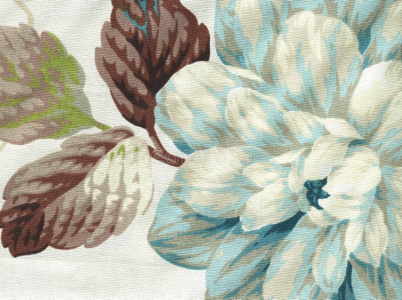 Cotton fabric with floral pattern