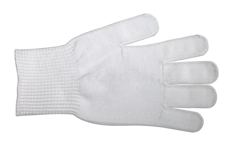 Cotton Glove Isolated on White Background Stock Photo Image of gloves