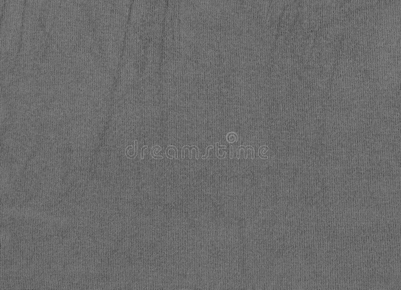 Cotton Gray Texture. Knitted Jersey Fabric Grey Color Stock Photo