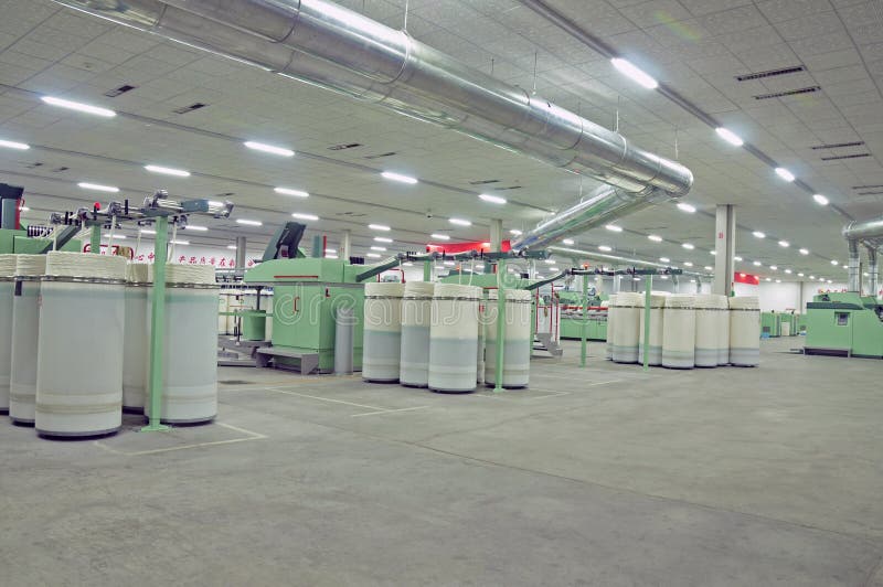 Cotton Group in Spinning Production Line Factory Stock Photo Image of cotton, textile 222033808